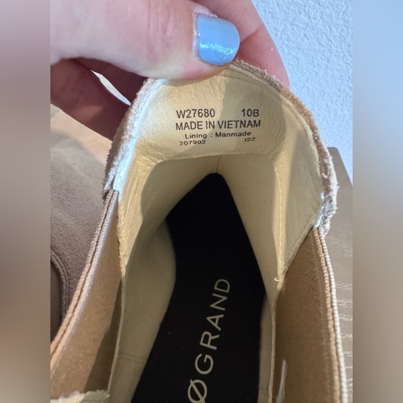 NWOT Cole Haan ZeroGrand Suede City Wedge Boots - Picture 4 of 7